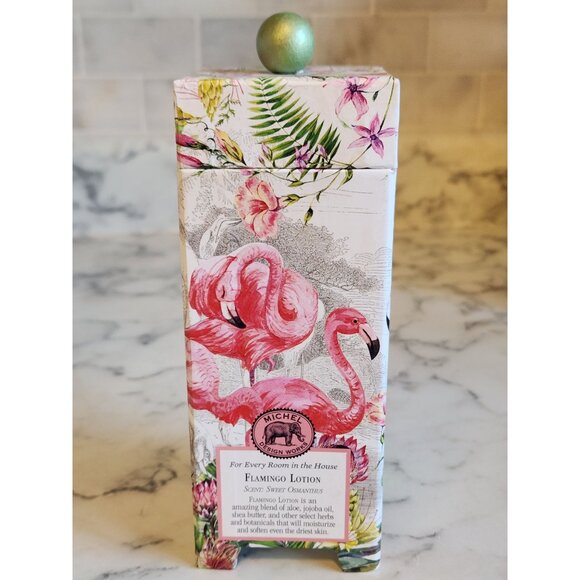 Flamingo Hand & Body Lotion With Moisturizing Shea Butter By Michel Design Works - Picture 4 of 6